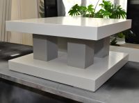 Loungetisch W/Si LED